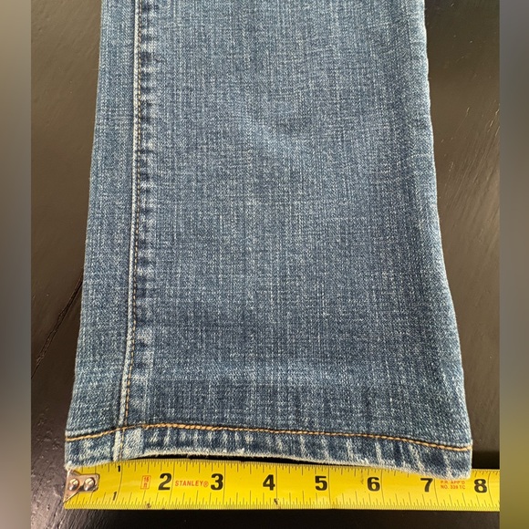 Women's 505 Levi’s Straight Leg Denim Blue Jeans - Picture 9 of 11